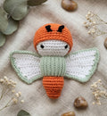 Alma · Mariposa de ganchillo · Naranja Calabaza